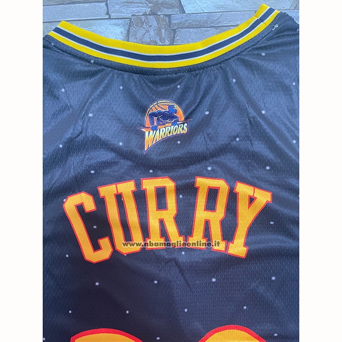 Maglia Golden State Warriors Stephen Curry #30 Mitchell & Ness MVP Nero